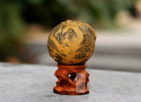 HUYIXUAN Miniature Carved Decoration Gourd Landscape